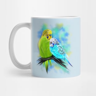 Budgie couple Mug